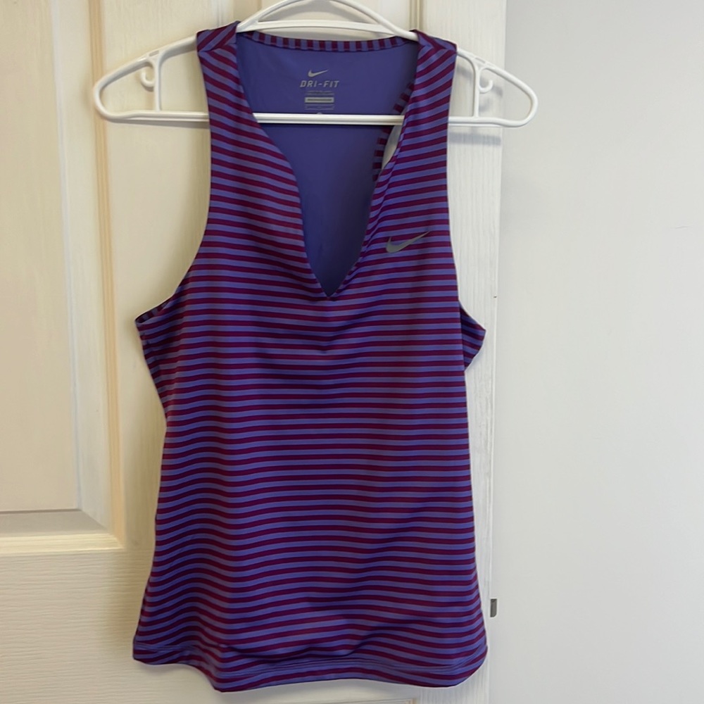 Nike Purple Stripes Racer Back Tank